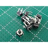スナップイン タクトスイッチ 4.5mm×4.5mmスイッチ 全高3.8mm 10個入 ＜1sw-110＞