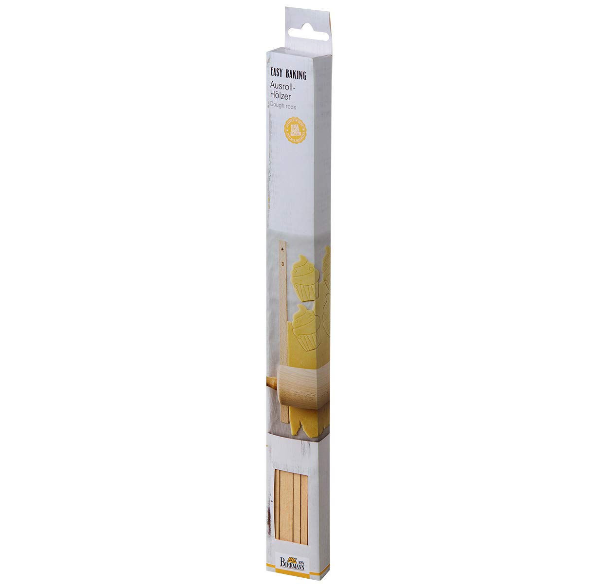 Birkmann RBV, 340527, Easy Baking, 25 cm, van beukenhout, hout, wit, 8 x 8 x 44 cm
