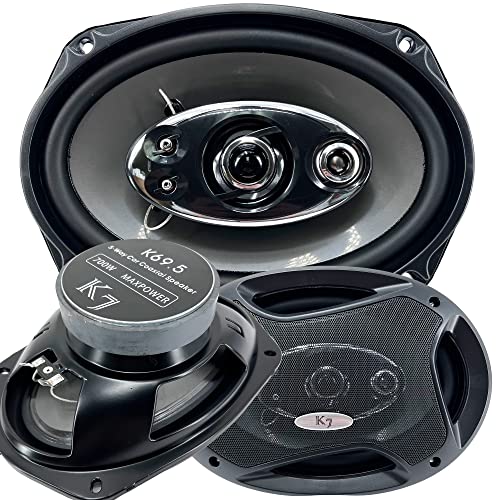 Audiotek 2X K7 Pair Of K69.5 6X9-Inchs 6 Inchx9 Inch 700W 5-Way Car Coaxial Professional High Performance Speaker System cover