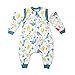 G' abigale Fairy 100% Cotton Cute Dinosaur Baby Sleeping Sack Bag Pajama Set (XL, Blue)