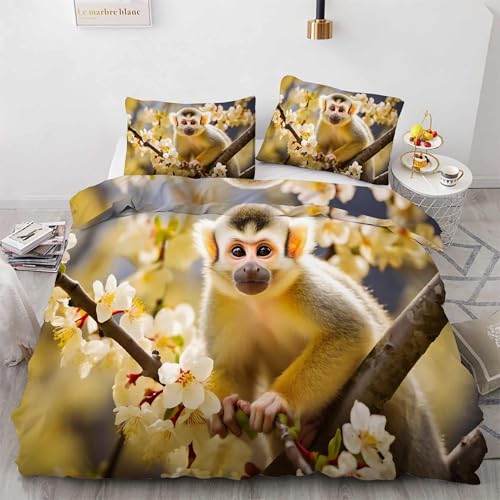 Housse de couette singe durable en microfibre de qualité supérieure - 4