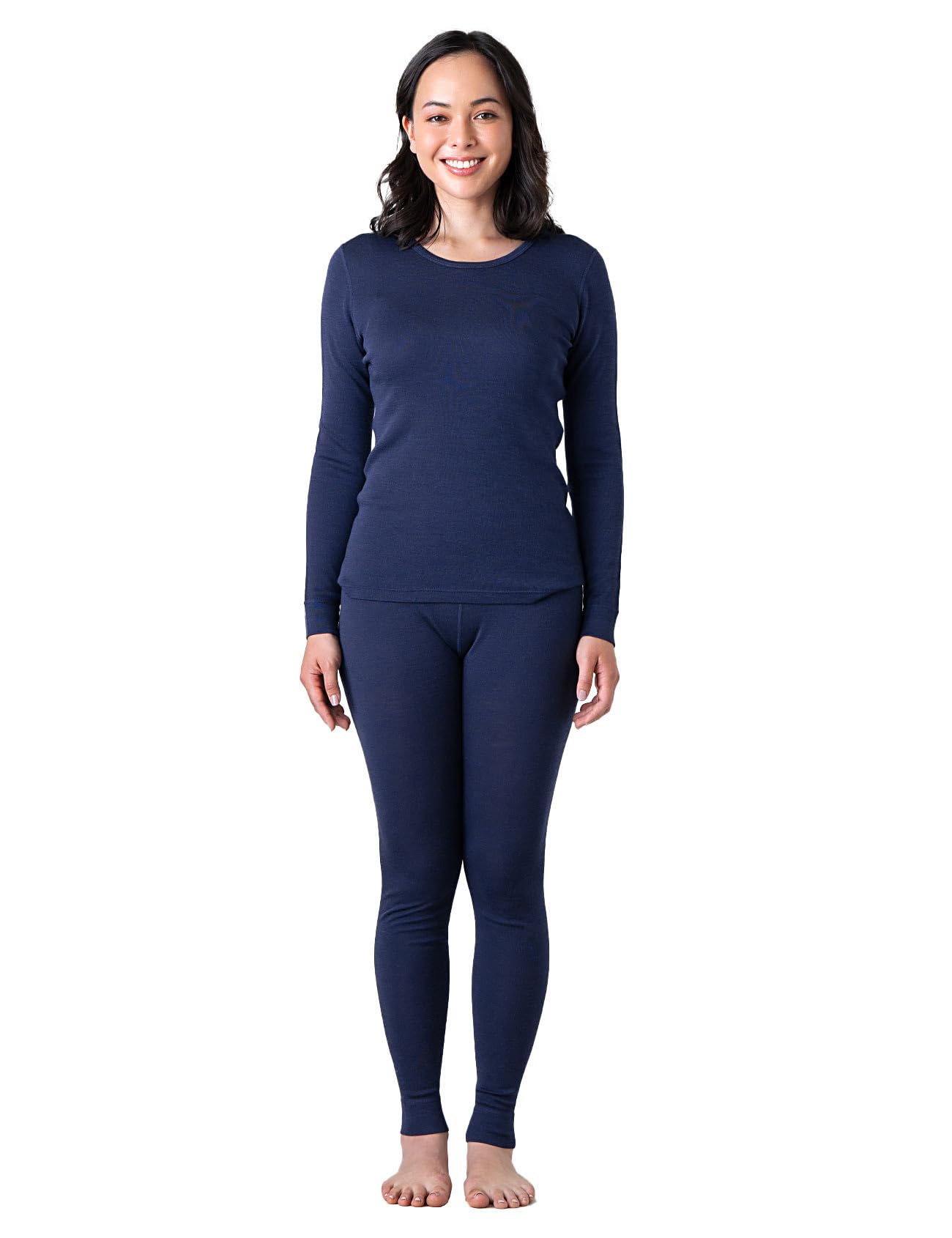 LAPASA Womens 100% Merino Wool Base Layer Set