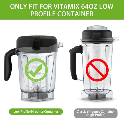 2 Packs repuestos tapa para licuadora Vitamix 64oz miniatura 4