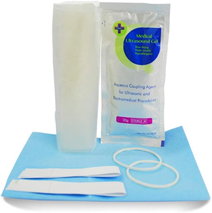 Ultrasound Probe Cover - Transducer Cover Latex-Free Sterile Disposable Large Clear, 6"x 32", Individual Packaging (50 pcs)