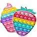 Produktbild Push Bubble Pop Fidget Toy, Autismus Spezielle Bedürfnisse Silikon Stressabbau Sensorisches Spielzeug Tik Tok Poppet Fidget Spielzeug Set Kleine Geschenke für Kinder und Erwachsene(Erdbeere&Cup Cake)