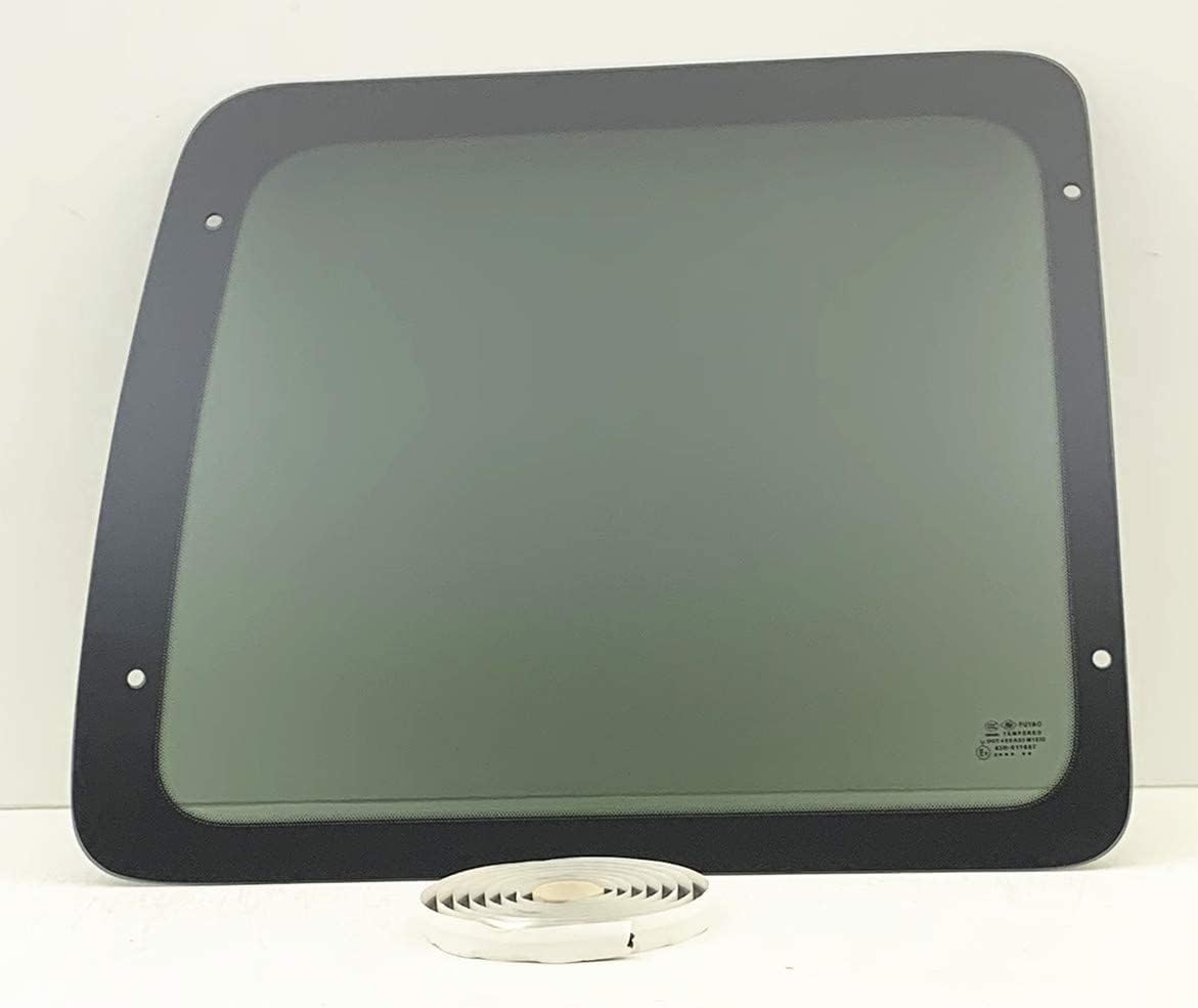 Privacy Stationary Driver/Left Side Back Window Glass Replacement for Ford Econoline 1992-2016