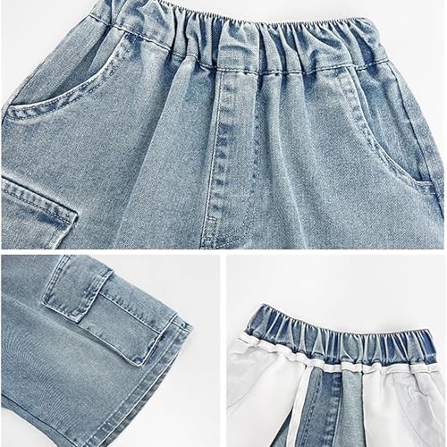 Stylish Boys Denim Shorts Comfortable Casual Summer Wear for Outdoor and Everyday Activities Durable Elastic2