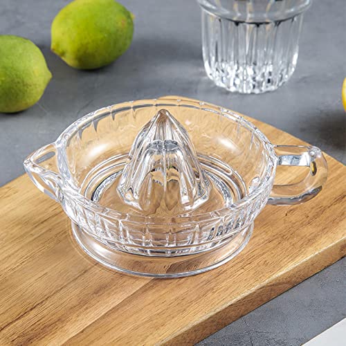 Exprimidor de limones de cristal con mango, práctico utensilio de mano de cocina 6