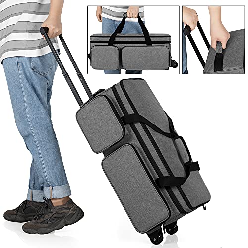 AMOIGEE Sac De Transport Double Couche Cricut Maker 3 / Explore 3 / Air 2 - Rembourré, Poches Accessoires