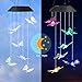 SUNJOYCO Butterfly Solar Wind Chime Outdoor