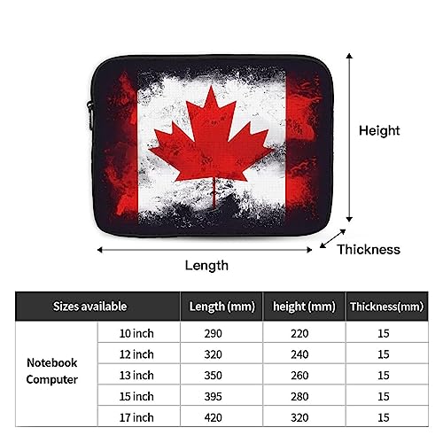 Canadian Flag Laptop Sleeve Case 17 Inch Suitable For Notebook Computer Tablet Traveling Carrying Simple Case4