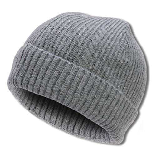 Kingmate Gorro de invierno unisex retro Trawler de invierno, gorro de punto clásico para hombre y mujer, gris, Medium Cover
