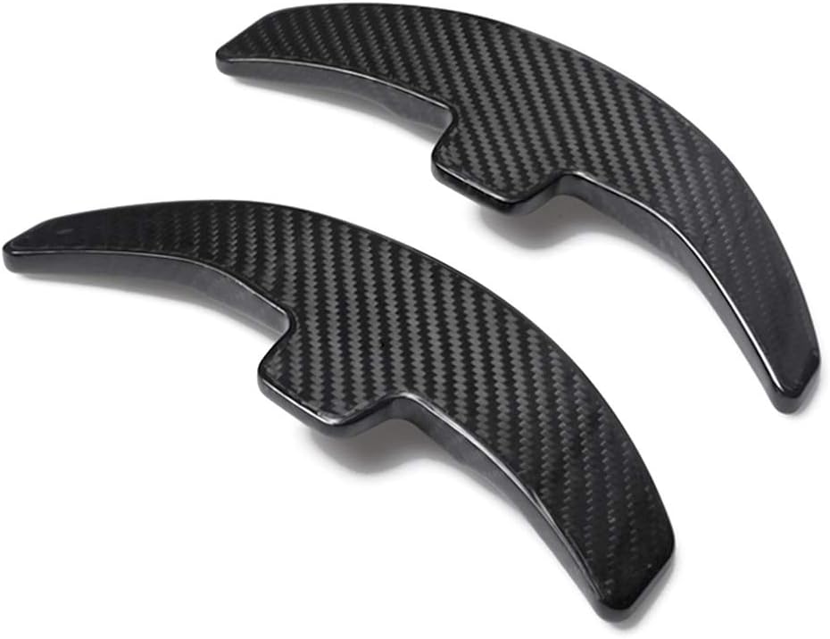 【GZYF】最終セール！GZYF 車用パドルシフトカバー パドルシフトエクステンション カーボンファイバーステアリングホイールパドルシフターエクステンション