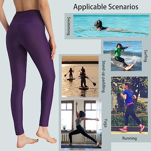 Image of Ubestyle UPF 50+ High Waist Women's Swim Pants Swim Leggings Swimming Tights Rash Guard Pants Sun Protective