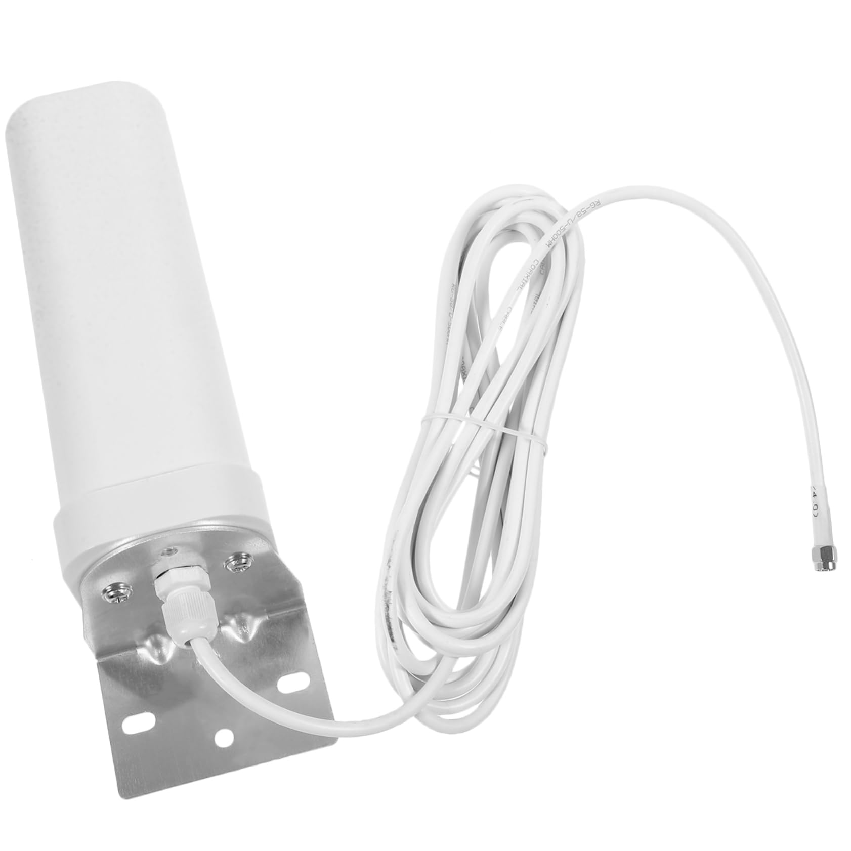 TOPBATHY Antenne pour Intérieur et Extérieur en Métal et Plastique Omnidirectionnelle 4g 16-18dbi Amélioration du Signal WiFi Longue Portée et Support Complet de Fréquence