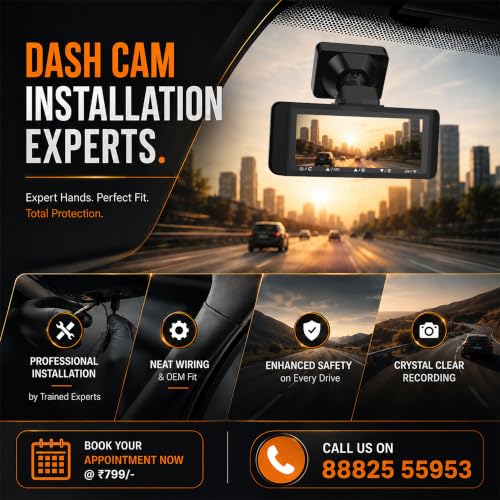 Image of MyFitSpark DC-102 Real 2.7K HDR Dual Channel Dash Cam | Sony Starvis Sensor | Novatek AI Chipset IMX335 Car Front & Rear ADAS Safety GPS Logger Night Vision G-Sensor Supercapacitor Wi-Fi App Parking Mode