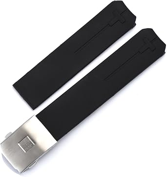 For Tissot T-TOUCH T013 T047 20mm Soft Silicone Rubber Watch Band Black Orange Sport Waterproof Watch Strap T091 T013420A