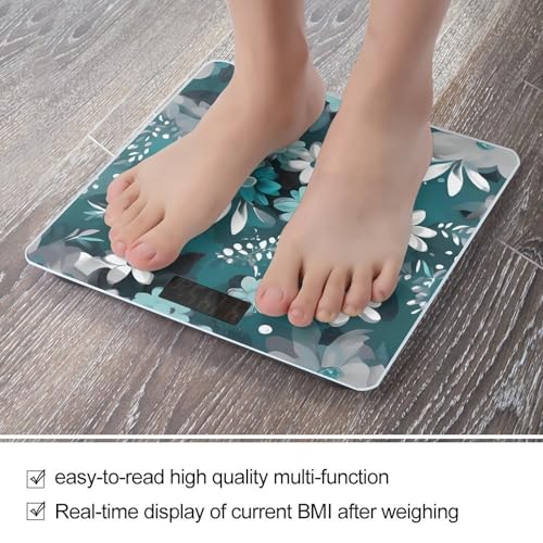 Báscula digital de baño con plataforma de vidrio templado 400lb miniatura 5