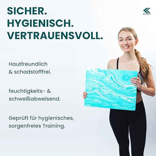 KIANA SPORTS Balance Pad Aus Deutscher Entwicklung - Hoher Weichegrad Für Beste Trainingsergebnisse - Balance Kissen Für Anfänger & Fortgeschrittene - Gleichgewichtstrainer Aus Robustem Schaumstoff