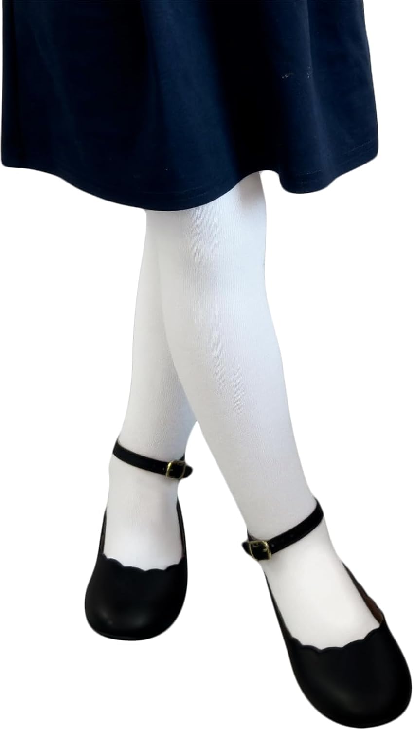 COTTON DAY 2 Pack Kids Girls School Dress Cotton Tights Black White Navy Blue Burgundy COTTON DAY 2 Pack Kids Girls School Dress Cotton Tights Black White Navy Blue Burgundy