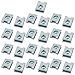 Aexit M4 14mmx10mm Home Hardware Iron White Zinc Plated Extruded U Nut Clip 25pcs Model:20as272qo74