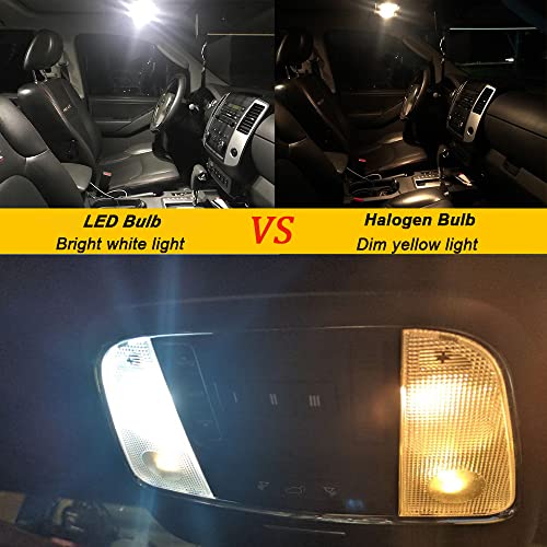 Weimeltoy 42Pieces T10 T5 29 Mm 31 Mm 36 Mm 41 Mm Ba9S Interior Led Light Kit, White 6000K Led Bulb Kit Replace For Car Indoor Map Dome Trunk Cargo Door Courtesy License Plate Lights #TOP4
