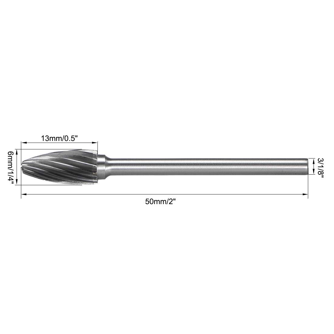 XYWHPGV Tungsten Carbide Rotary Files 1/8