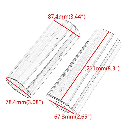 Bid4Ze Chrome Front Extend Fork Slider Covers Compatible With Harley Flt Flht 1999-2013, Flst 2000-2017, H-D Fl Trikes 2009-2013 #TOP7