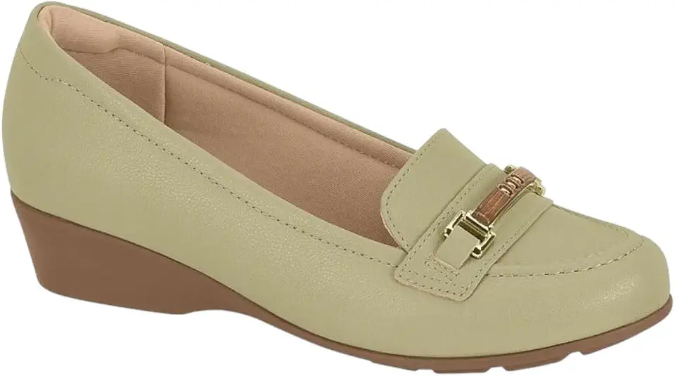 Mocassim Anabela Feminino Modare – Fivela, Leve, Confortável e Ideal para Uso Diário