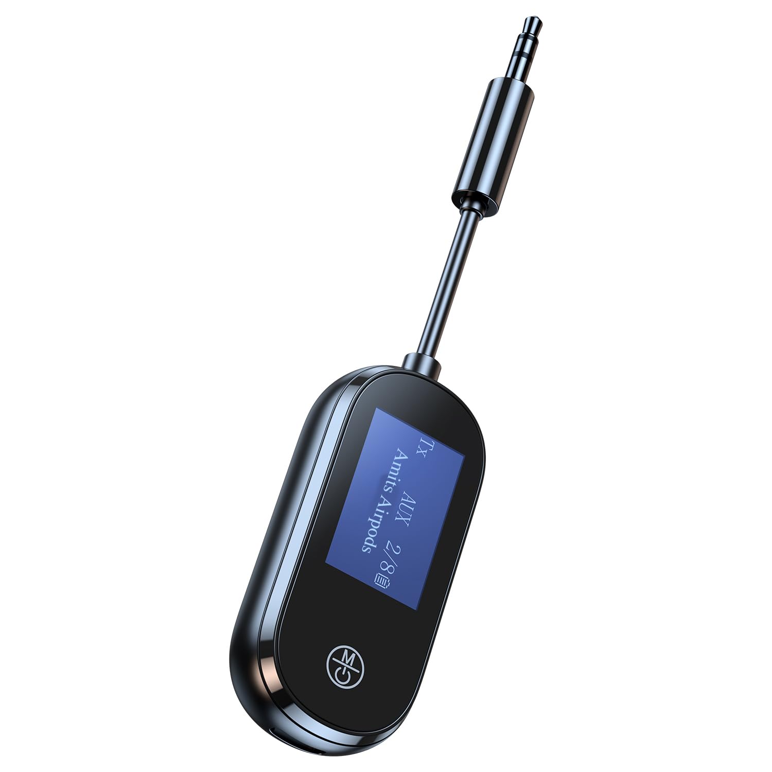 Pagaria 2 in 1 Handsfree LCD Display V5.3 Bluetooth Transmitter Receiver with 3.5mm Aux, for TV, Home Stereo, in-Flight, Headphones, Speakers, Model: T13