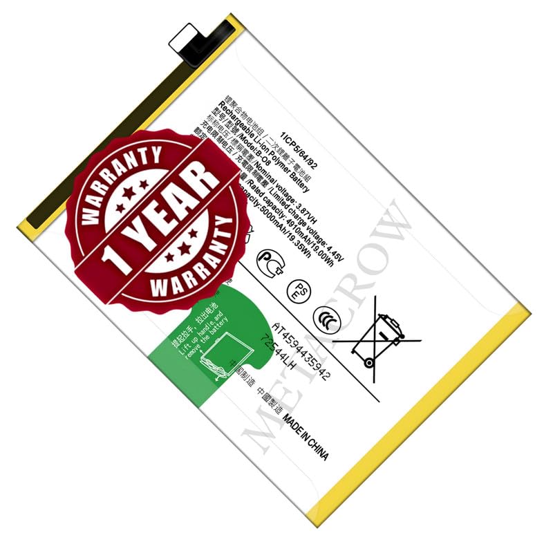 Image of Original B-O8 Battery Compatible with Vivo Y31 2021 (V2036) - (5000mAh) - 1 Year Warranty CD3
