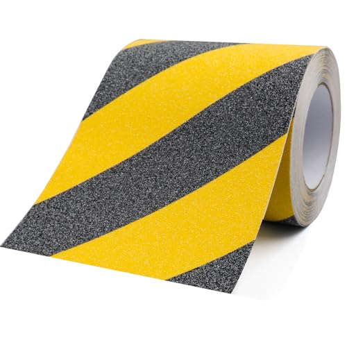 ONTWIE Anti Slip Tape, 6 Inch x 33ft Safety Non Slip Tape (Yellow/Black)