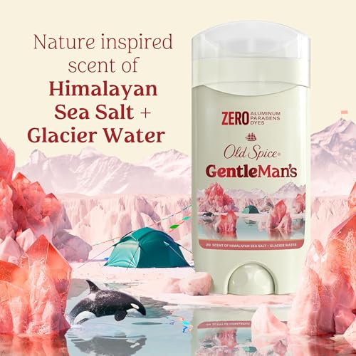 Old Spice GentleMan's Aluminum Free Dry Feel Deodorant for Men,24/7 Lasting Freshness,Gentle on Skin with Skin Conditioners,Himalayan Sea Salt + Glacier Water Scent,3.0 oz,(Pack of 6) - image 7