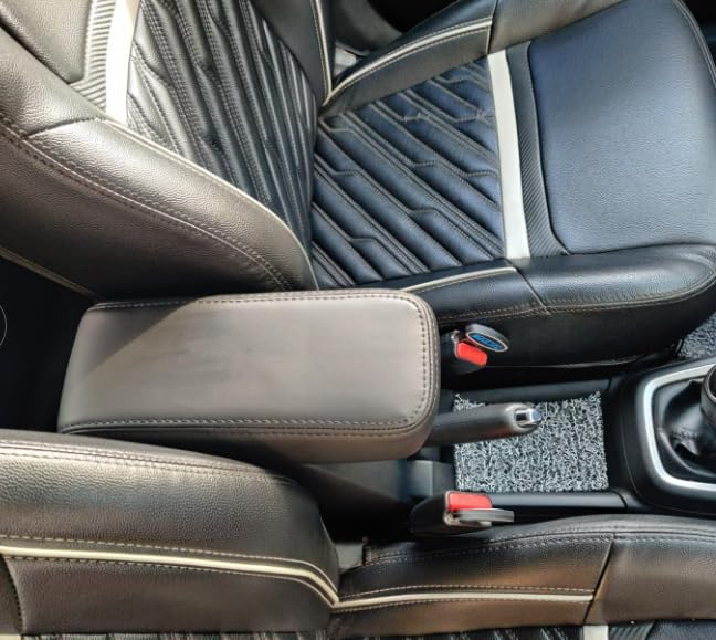 Image of Pabla Enterprises 2.0 High-End Car Armrest With Storage For Swift 2011-2023,Eon Old Dzire /Dzire Tour /Celerio /Ritz,SX4 /Ignish /TATA Vista /Manza /Zest /Bolt /Amaze,Mobilio,Brio,BRV(Black)