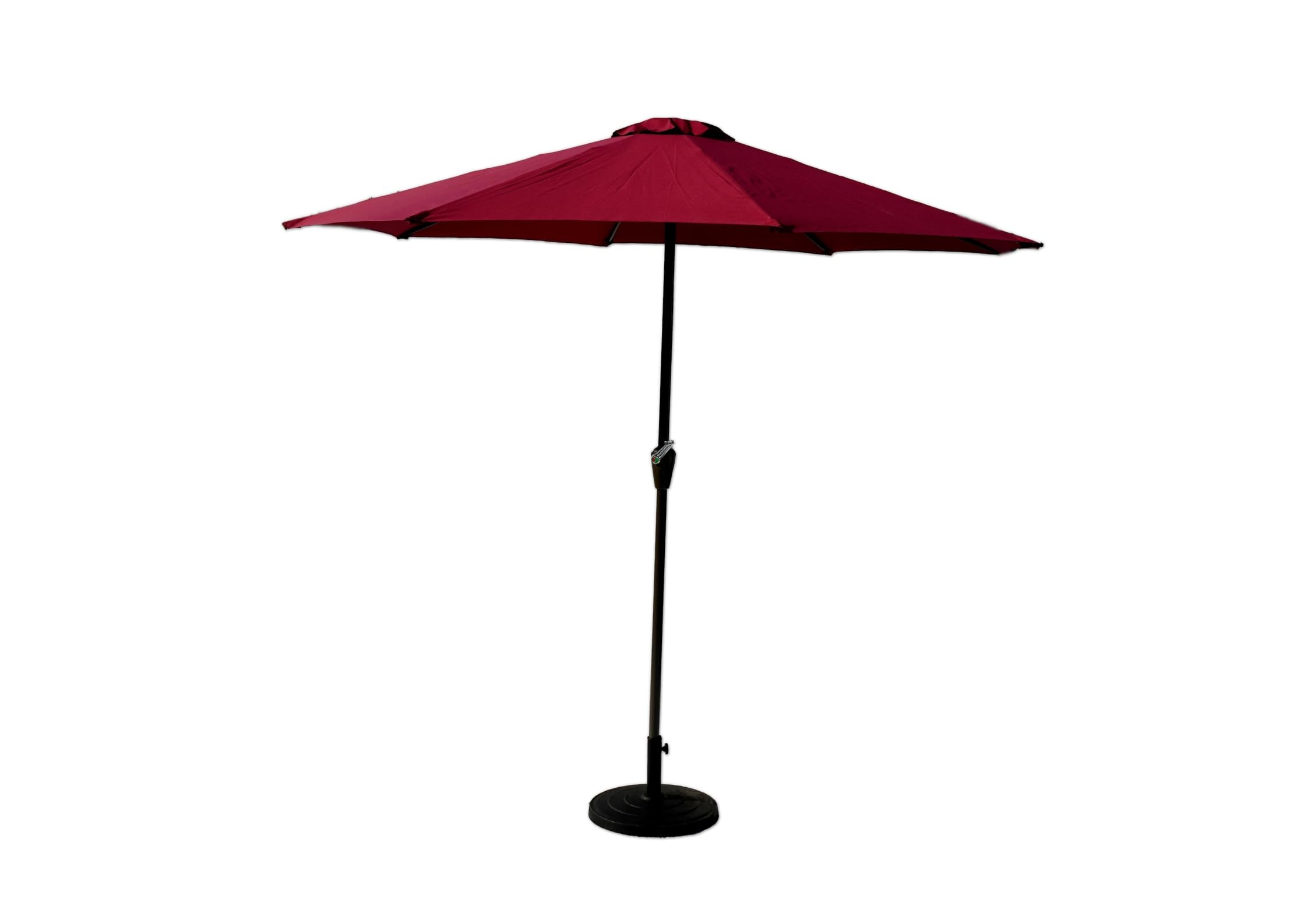 DEVOKO 9ft Outdoor Maroon Color Patio Umbrella Waterproof & Fade-Resistant with Centre Pole Stand - Ideal for Garden, Beach, Cafe, Poolside, Restaurant & Balcony