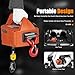 NOLANTISI 2 in 1 Electric Hoist Winch - 2200LBS 38FT 110V Manual, Wired and Wireless Remote Control for Factories, Warehouses, Garages, Etc
