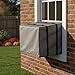 BNYD Exterior Air Conditioner Cover – Waterproof Outdoor Window AC Covers – Heavy Duty Square Unit Protector – Winterizing Wrap Guard Against Snow & Leaves – Grey, 21.5 x 16 x 15 Inches
