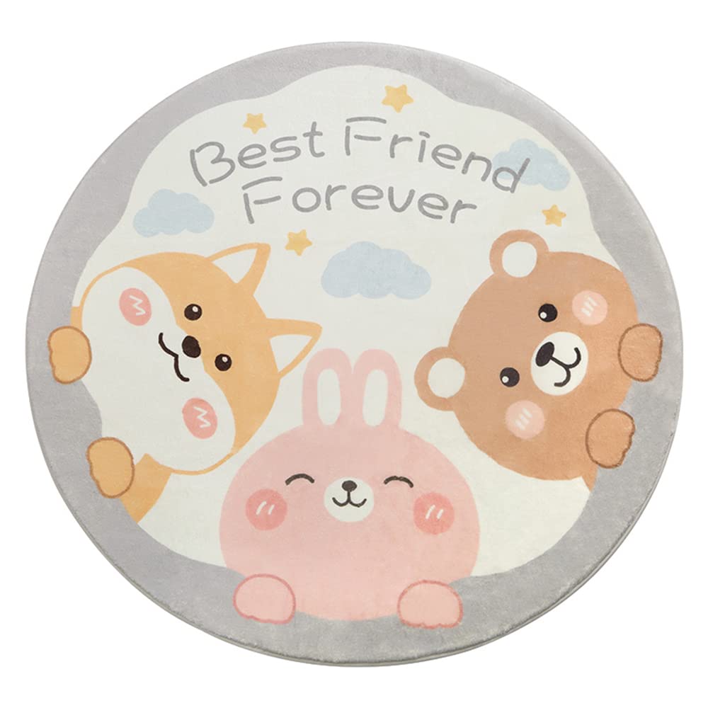 MEIFEISEWU Tapis Enfant Doux Anti-Dérapant – Motif Cartoon 140 Cm, Tapis Rampant Bébé, Chambre, Salon, Salle De Jeux