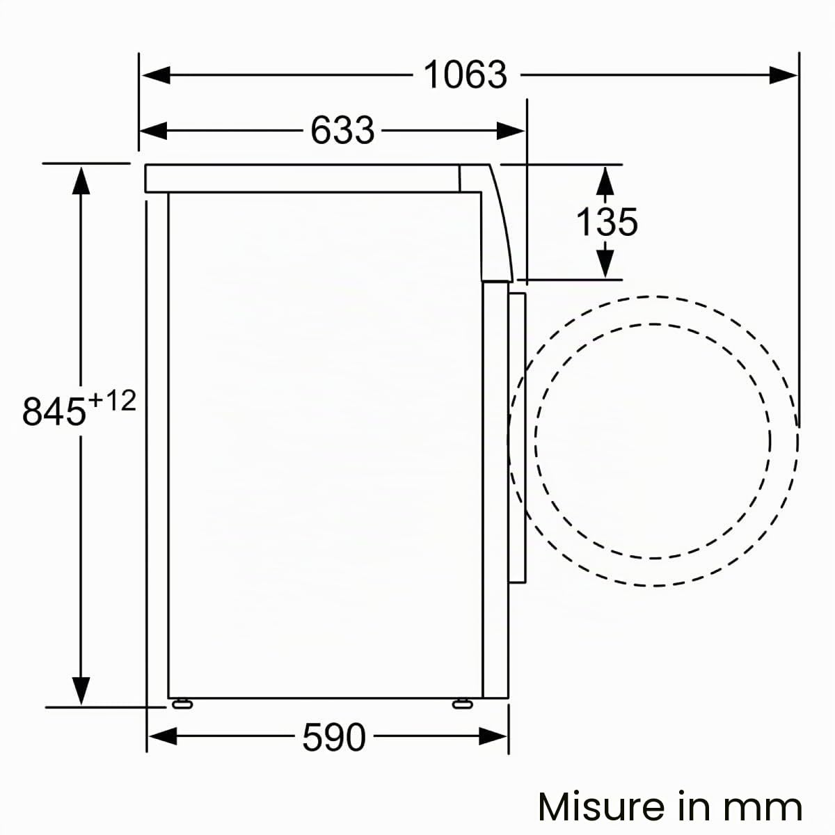 Bosch - Lavatrice libera installazione, 8 kg, 1200 giri/min, serie 4, funzione pausa + carica, Iron Assist, motore EcoSilence, bianco, WAN24272ES