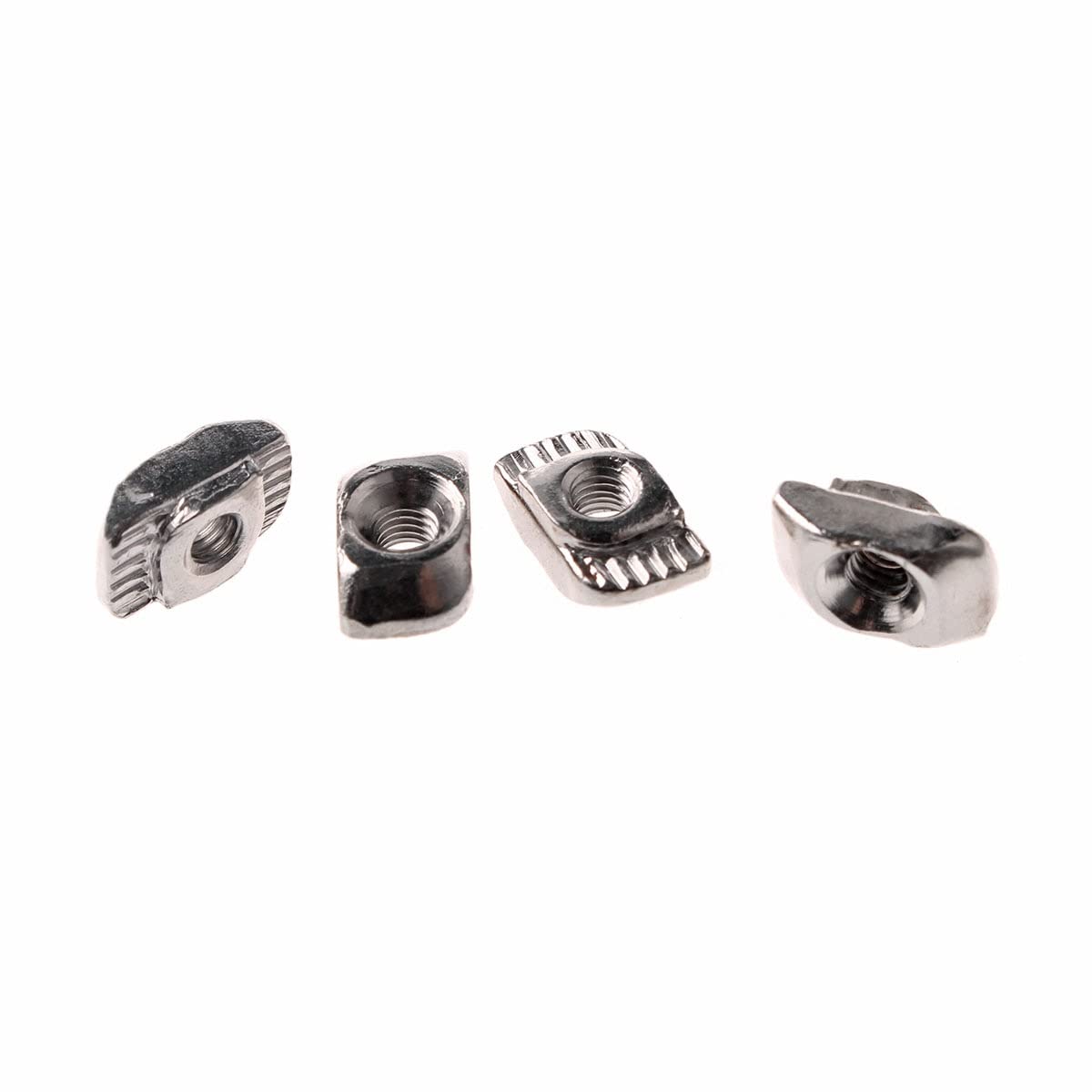T-Gleitmuttern, T-Muttern, Gleit-T-Nutensteine, 50 Stück/Set M3/M4/M5 for Schlitz-T-Muttern der Serien 20/30/40/45, Gleit-T-Mutter, Hammer-Drop-In-Befestigungsverbinder, Aluminium-Extrusionsprofil, Ha