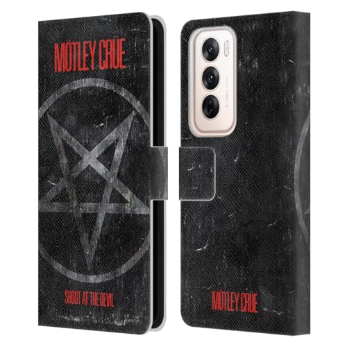 Head Case Designs Officially Licensed Motley Crue SATD Star Albums Leather Book Wallet Case Cover Compatible with Oppo Reno12 5G