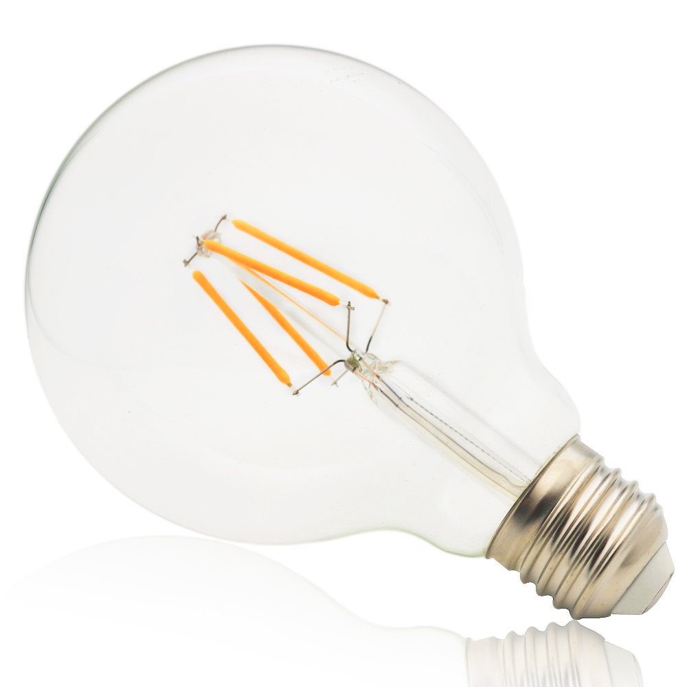 Opakowanie 10 szt. , żarówka LED Edisona G95 kulista żarówka winna 4 W oświetla lampę (E27, AC 220 V, 360 lm) ciepła biel 2200 K ściemniana