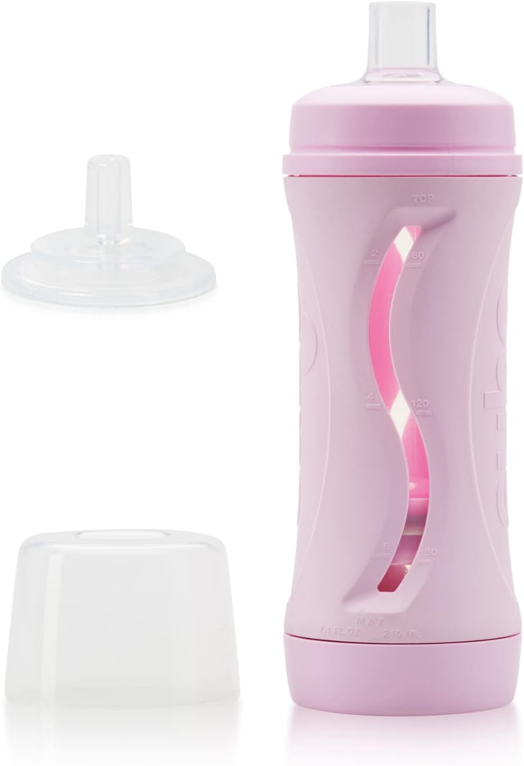 EST 2020 BABEEHIVE FINE BABY GOODS Subo Non Squeeze, No Mess Food Bottle - Starter Set (Pink)