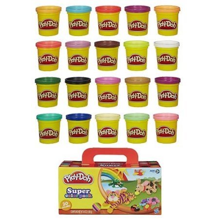 Amazon.co.jp: プレイドー Play-doh 小麦ねんどスーパーカラーパック20  