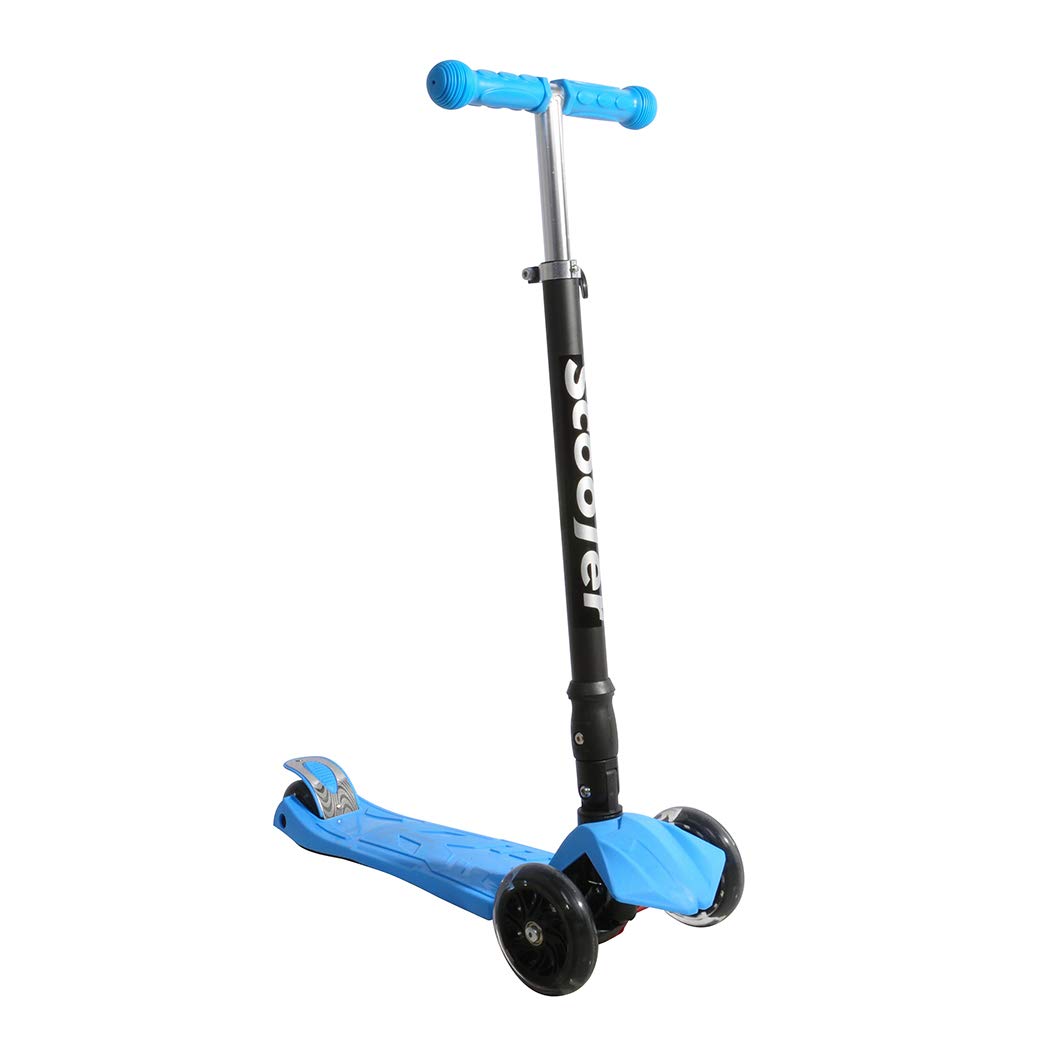 Işıklı Tekerlekli Scooter, Mavi