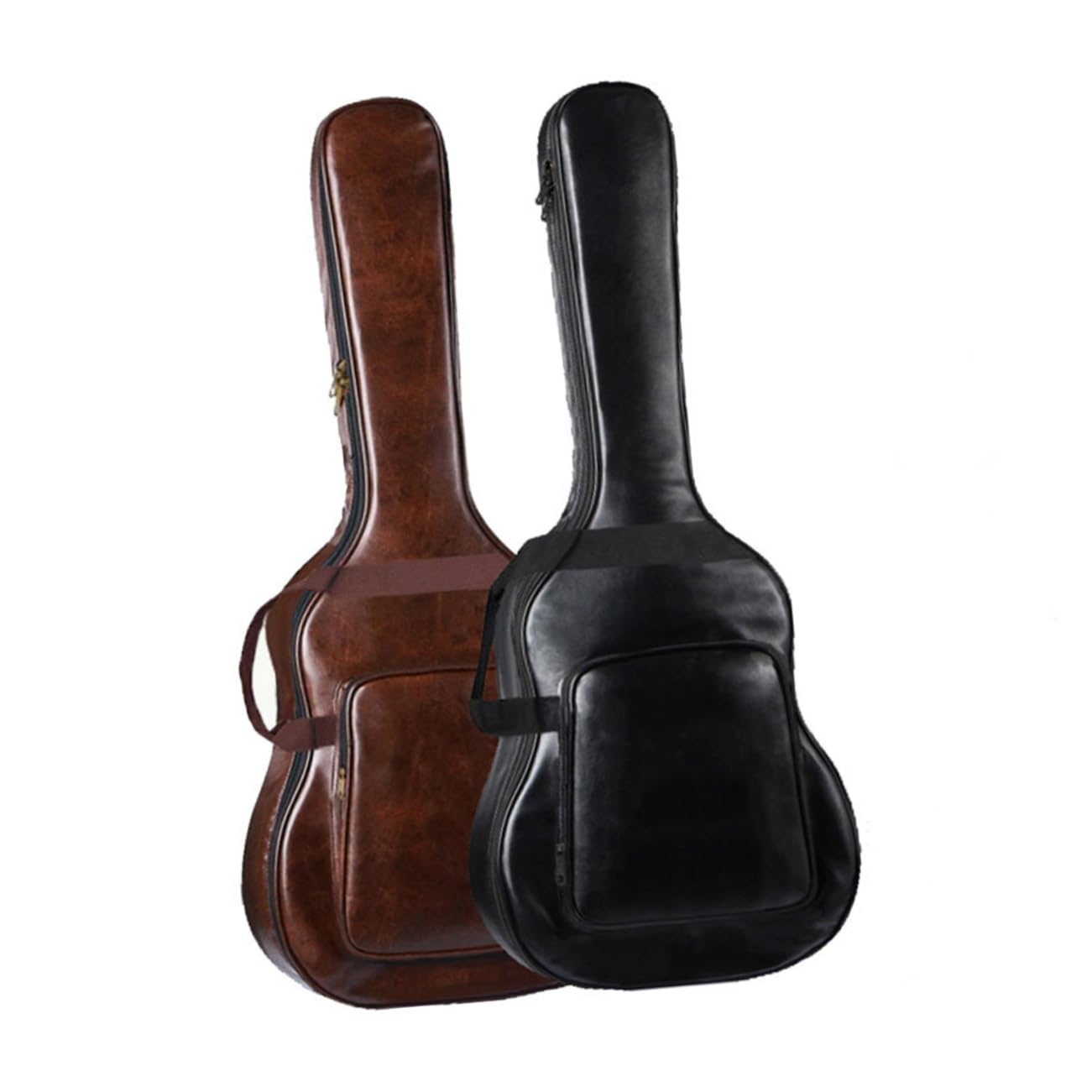 SUPVOX 1pezzi Borsa per Chitarra Doppia Tracolla Custodia per Chitarra Folk Acustica da Strumento Corda Leggero in Oxford Confezione Cinghie Laterali per Trasporto Facile