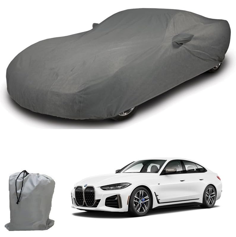Image of ARCUATE Triple Layer Custom fit Car Body Cover for BMW i4 |Top Layer Dustrproof | Middle Layer Waterproof | Bottom Layer Scratch Protection | Outdoor Indoor Fabric