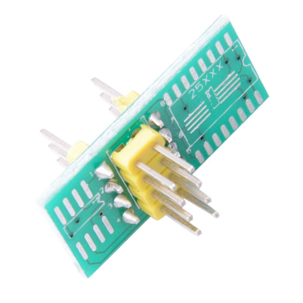 HiLetgo SOIC8 SOP8 Flash Chip IC Test Clip IC Socket Adapter 150MIL 205MIL BIOS/24/25/93