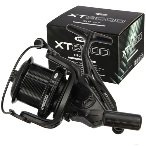NGT XT-8000 Carrete Big Pit Ligero de Arrastre Rápido | Carrete de Pesca