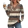 WIHOLL Womens Tops Dressy Long Sleeve Fall Outfits 2025 Business Casual Blouses Fashion Clothing Vacation Tunic Lightweight Sweaters XL